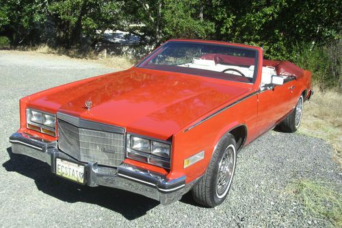 Convertible cadillac eldorado 1984 * rare * collectible *