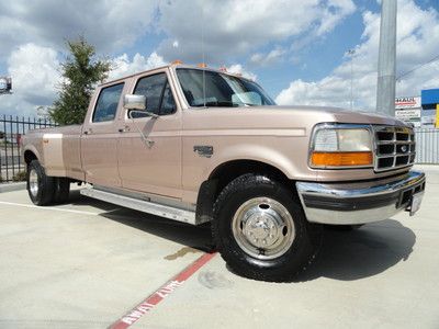 1996 ford f350 7.3l diesel manual dually crew cab 7.3 texas no reserve