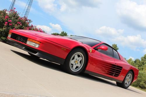 1990 ferrari testarossa base coupe 2-door 4.9l, all original, only 25k, reciepts