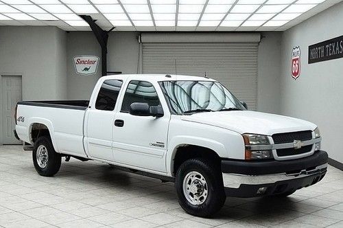 2004 chevy 2500hd diesel 4x4 lt3 extended cab long bed heated leather bose