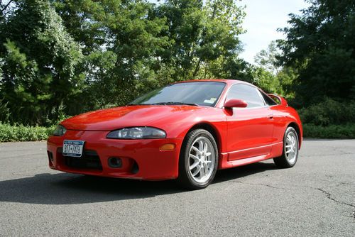 1997 mitsubishi eclipse gsx - red awd turbo auto - rust-free! - no reserve!!!
