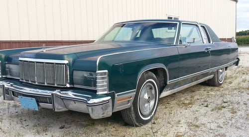 1975 lincoln continental town coupe, clean &amp; solid, featured in magazine
