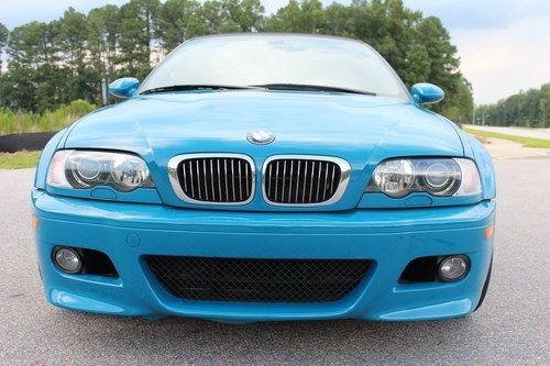 2003 bmw m3 1 owner laguna seca blue 53k 6 speed manual convertible navigation