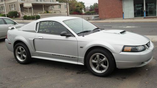 2002 ford mustang gt silver coupe leather only 24,147 miles