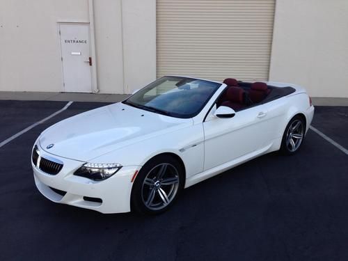 2010 bmw m6 m power smg convertible low miles low reserve wow !!