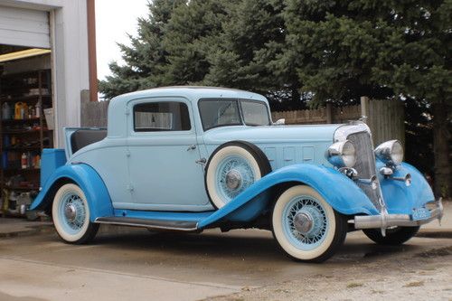 1933 chrysler royal eight ct coupe with rumble seat and cargo trunk. rare car