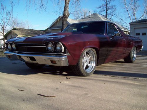 1969 pro-touring chevrolet elcamino (air ride, 6-speed std,4-link,fab 9in rear)