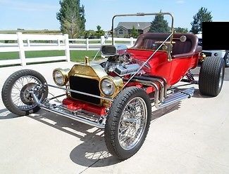 Red brown leather automatic brass chevy 350 v8 jaguar chrome rear end