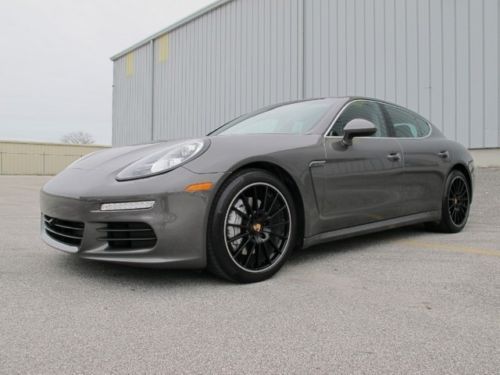 2014 porsche panamera s, agate grey/black, $108,400 msrp, 20&#034; black sport wheels