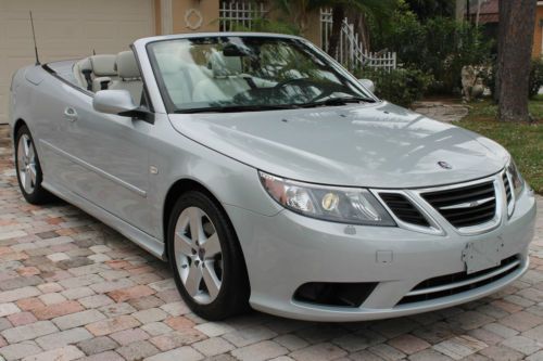 2010 saab 9-3 turbo convertible-1-owner-low mileage-rare 6-spd-best price in usa