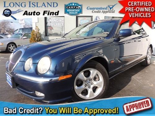 02 x type blue auto transmission cruise leather seat sunroof traction one owner!