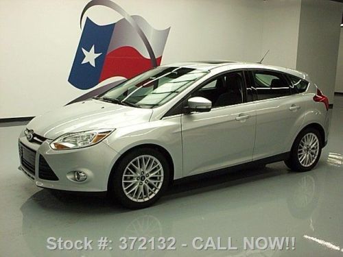 2012 ford focus sel hatchback auto leather sunroof 41k texas direct auto