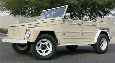 No reserve 1974 vw thing 1776 cc manual very solid tons of reciepts runs perfect