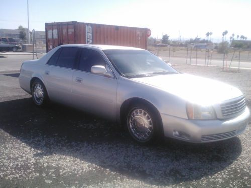 2002 cadillac deville-low miles-105k-drives great-everything works-silver/tan