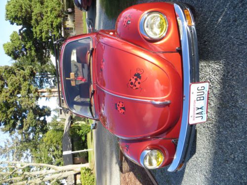 1973 super beetle-  fully  restored-  sienna  color-  car  talks- 4400 mi-bugs