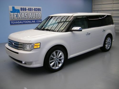 We finance!!2010 ford flex limited 2 roof&#039;s nav 2 tv&#039;s heated leather texas auto