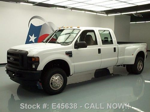 2008 ford f-350 crew 4x4 dually longbed 6.8l v10 34k mi texas direct auto