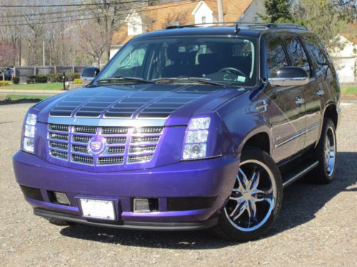 Custom two-tone purple/black paint job, interior and wheels! loaded navigation