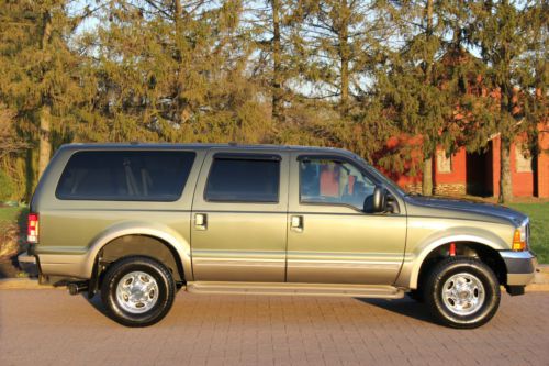 2000 ford excursion limited 7.3l diesel 115k actual mile 4x4 nav dvd no reserve