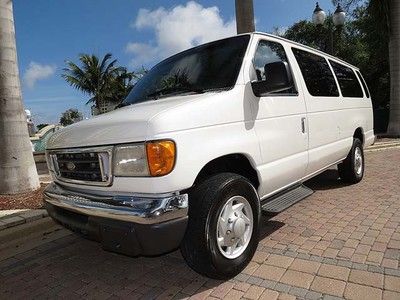 Nice 15 passenger e350 super duty  xlt wagon - florida van, 6.8 liter v10