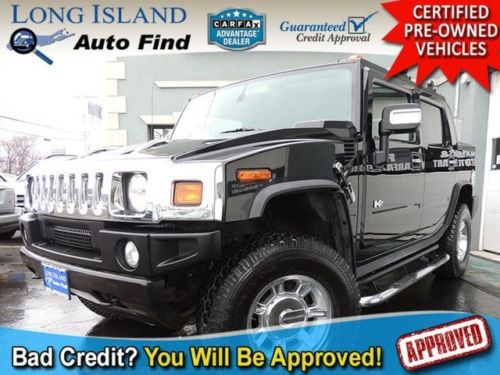 07 hummer h2sut black clean carfax report cruise sunroof bose navigation