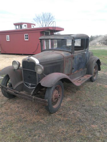 1930 ford model a coupe barn find rat hot rod survivor original patina titled