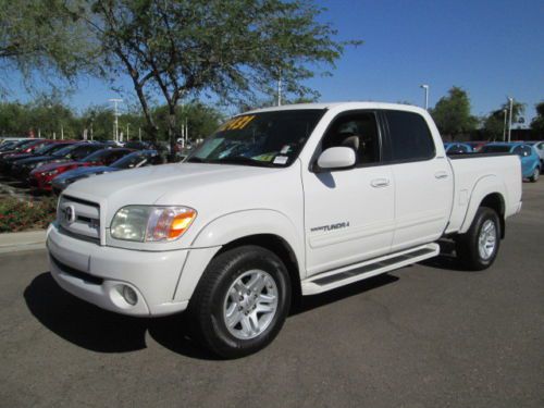 08 white 4.7l v8 automatic leather double cab pickup truck