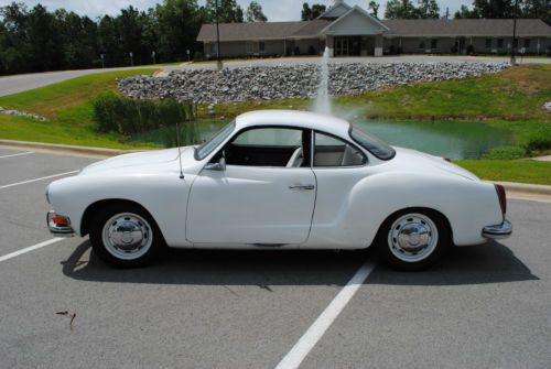 1972 karman ghia coupe white on white good condition