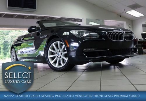 One owner 640i convertible luxury seating prem sound comfort access black/black