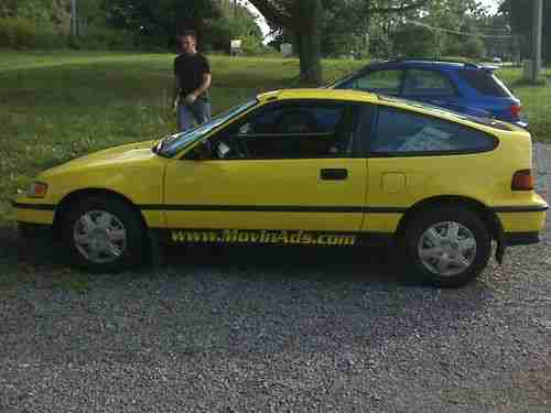 Honda Civic Coupe For Sale >> Buy used 1991 Yellow Honda CRX RARE CLEAN Civic cr-x del ... Honda Civic Coupe For Sale >> Buy used 1991 Yellow Honda CRX RARE CLEAN Civic cr-x del ...