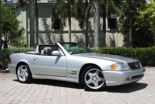 2000 mercedes-benz sl500 sport roadster 5.0l v8 convertible w/hardtop amg 18in