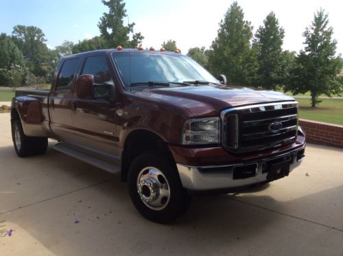 Copper king ranch duallie. 4x4 heated leather  towing  rhino liner only 63000 mi