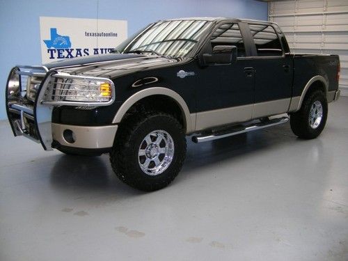 We finance!!!  2007 ford f-150 king ranch 4x4 auto lift kit roof sat 18 rims 6cd