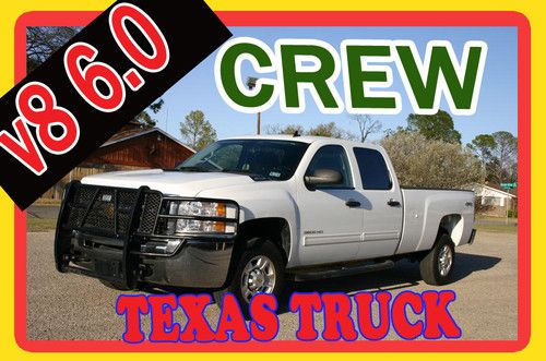 Texas 1 owner 3500hd ls crew cab 4x4 v8 6.0 automatic trans srw low price 90 pix