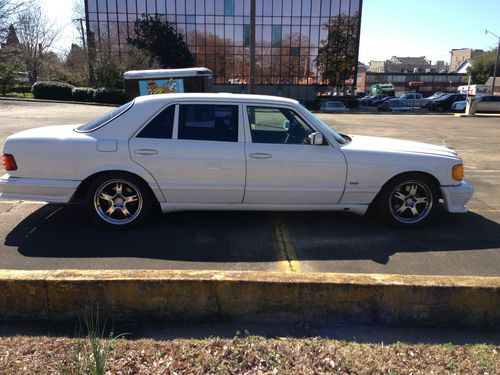 1987 mercedes benz 560 sel w/amg body kit and chrome rims