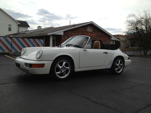 1991 porsche 911 carrera cabriolet recently serviced with new clutch