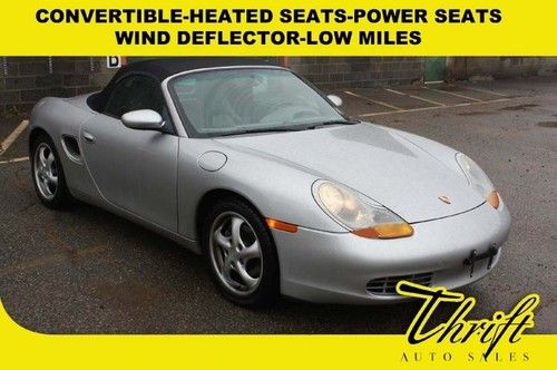 Convertible-heated seats-power seats-wind deflector-low miles