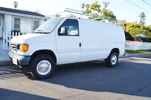 2005 ford e350 super duty 1 ton cargo van 6.0 diesel with under 79,000 miles!
