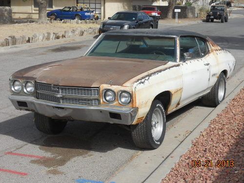 1970 chevelle project car hot street rat rod. barn find