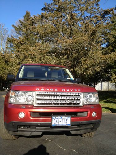 Red, mint condition, 4x4 range rover super charge