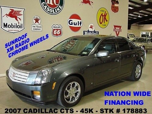 2007 cts,rwd,v6,automatic,sunroof,leather,onstar,16in neeper whls,45k,we finance