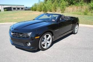 2011 camero 2ss convertible black on black leather  with blk top hud 17k miles