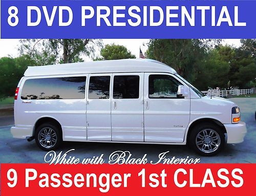 First class presidential, 8 tv-dvd-gps-rvc, 29" tv, 9 pass custom conversion van