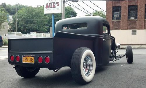 1937 ford f100 pickup truck, chopped and channeled old school hot rod, rat rod