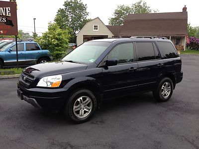 No reserve 1 owner honda pilot 4x4 leather third row seat 6 disk cd runs great