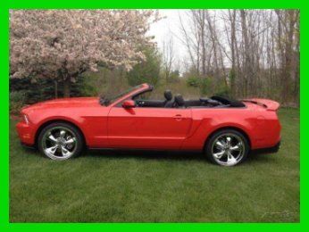 2012 ford mustang gt premium 5l v8 32v rwd convertible gps satellite leather cd