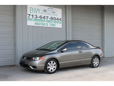 2007 honda civic coupe 4 cylinder gas saver 1 owner well maintained cd player