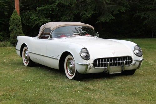 1954 chevrolet corvette roadster semi-survivor, long-term lady owner, wonderful!