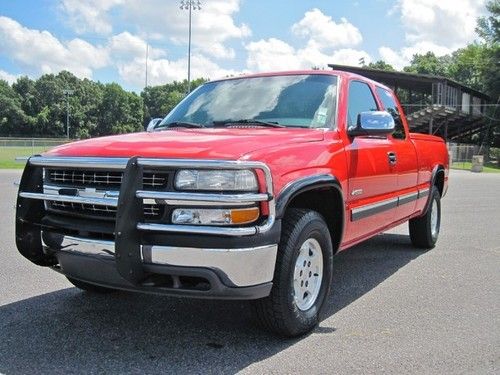 2000 chevy silverado 1500 ls ext cab 4x4 4wd z71 victory red