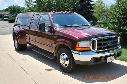 2000 ford f350 4 door extended cab xlt 7.3l turbo diesel drw, 2wd